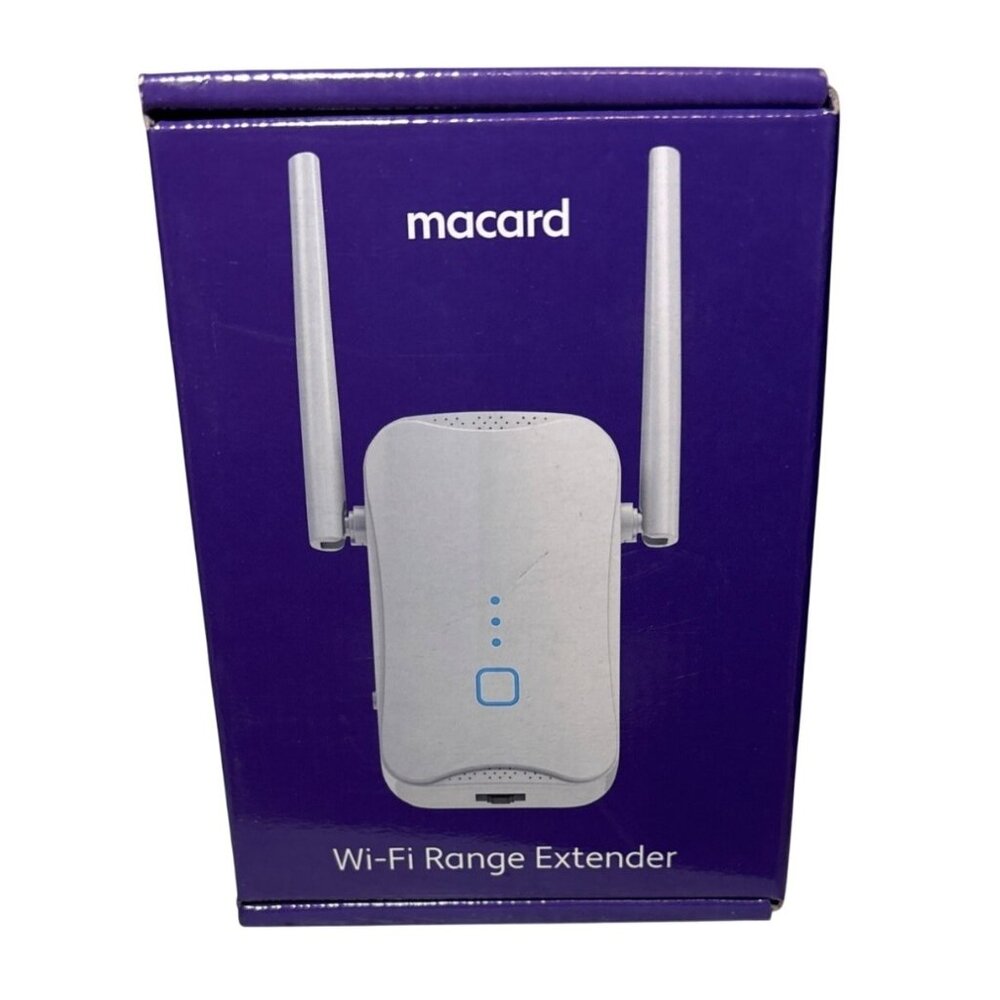Wi Fi Range Entender Macard N300 Dual Antennas New